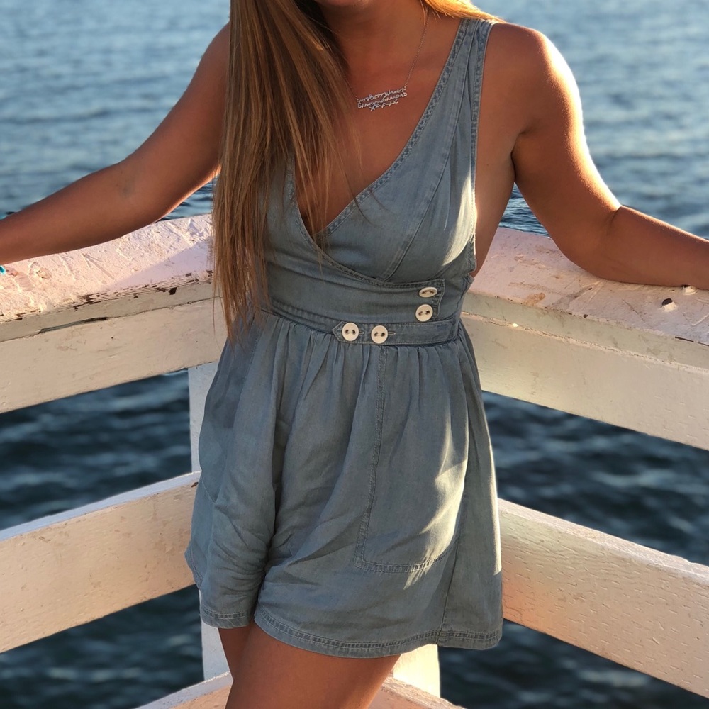 URBAN OUTFITTERS Denim Romper